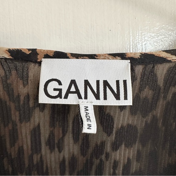 Ganni leopard blouse - Picture 3 of 6